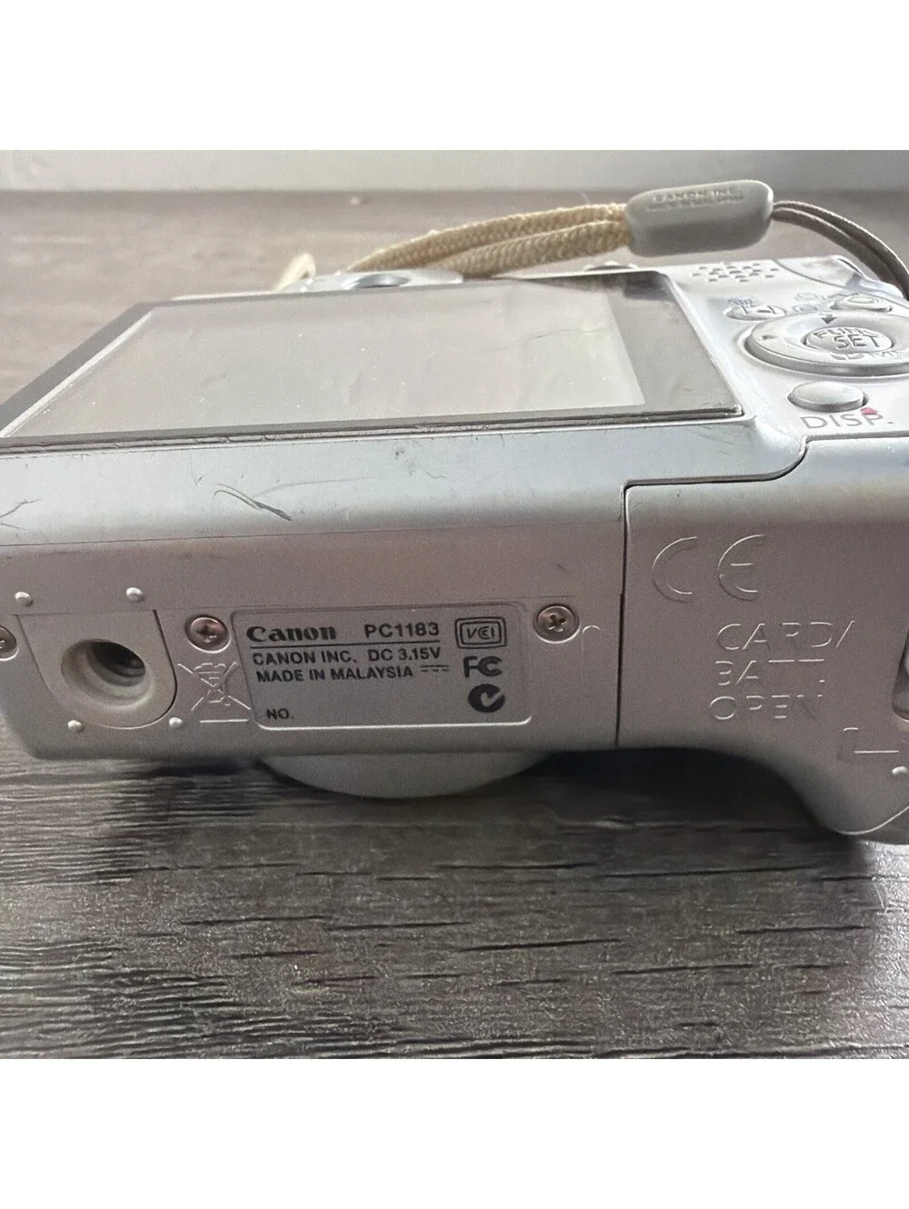 Canon PowerShot A540 6MP Compact Digital Camera silver.  2 GB SD Tested READ